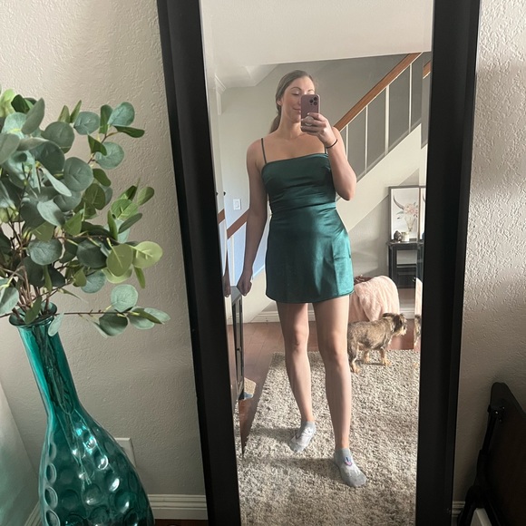 Green Mini Dress - Picture 5 of 6